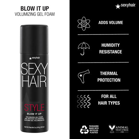 Blow It Up Volumizing Gel Foam-Sexy Hair