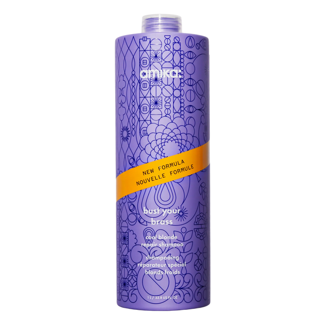 Bust Your Brass Cool Blonde Repair Shampoo-Amika