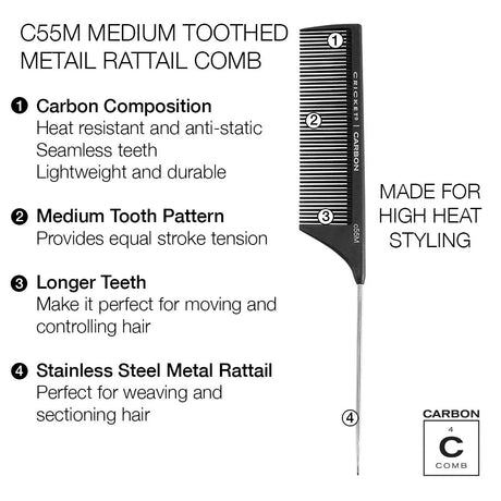 Carbon Comb Rattail-Cricket