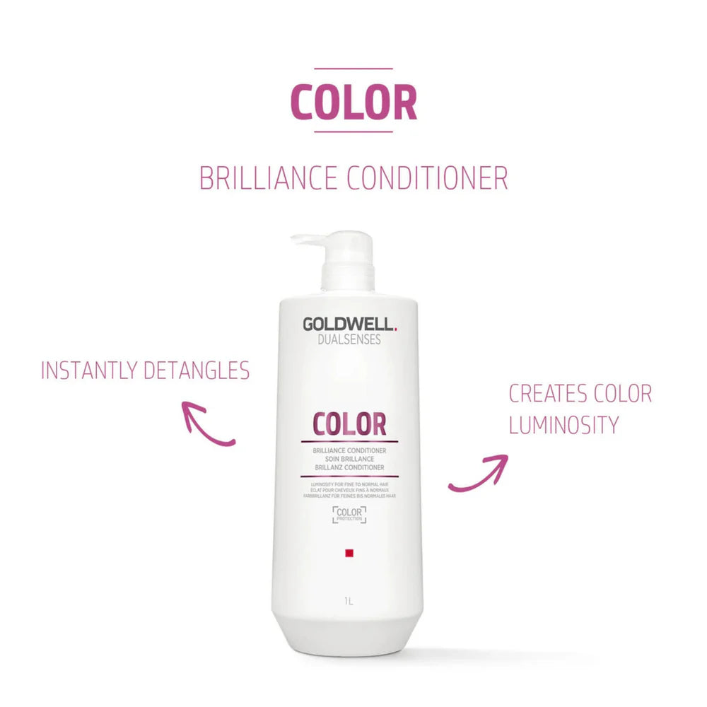 Color Brilliance Shampoo + Conditioner 1L Duo-Goldwell