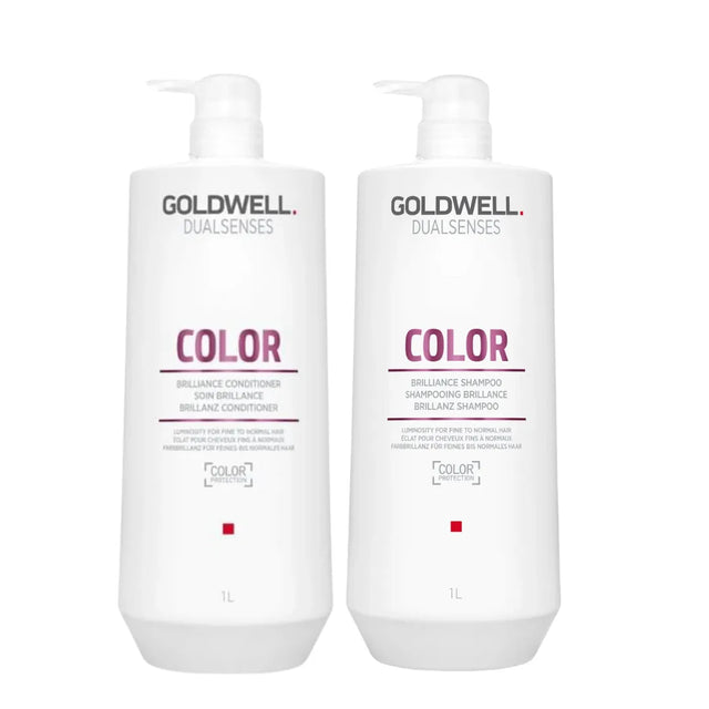 Color Brilliance Shampoo + Conditioner 1L Duo-Goldwell