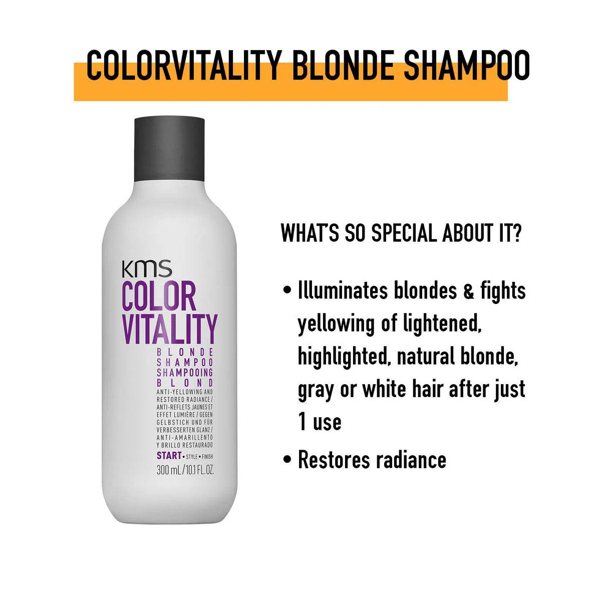 Colorvitality Blonde Shampoo-KMS