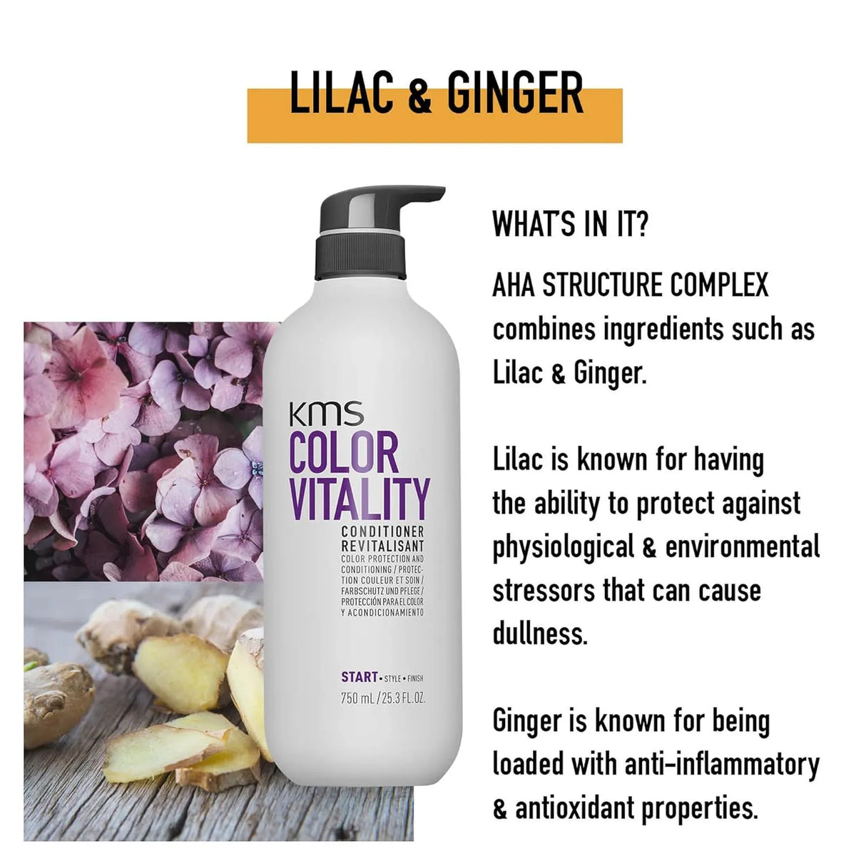 Colorvitality Shampoo + Conditioner 750ML Duo-KMS