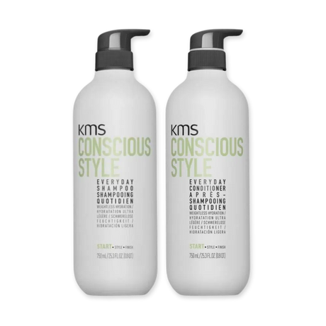 Conscious Style Everyday Shampoo + Conditioner 750ML Duo-KMS