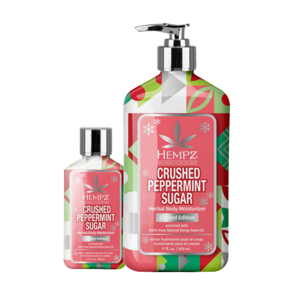 Crushed Peppermint Sugar Herbal Body Moisturizer - Limited Edition-Hempz