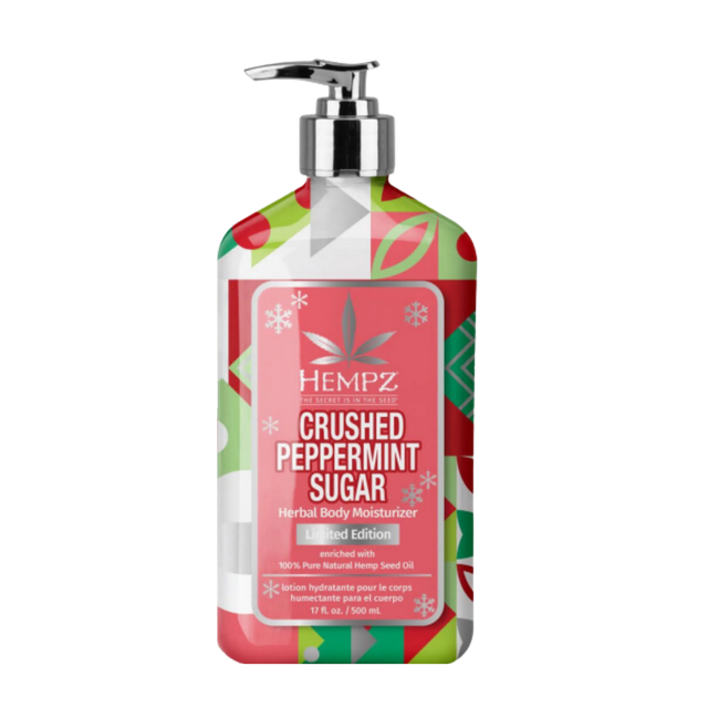 Crushed Peppermint Sugar Herbal Body Moisturizer - Limited Edition-Hempz