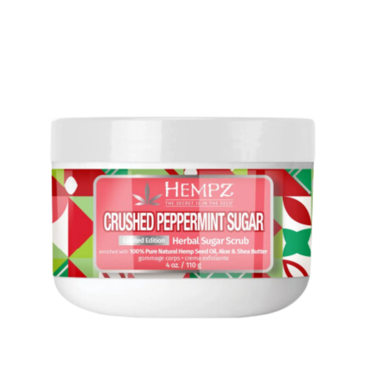 Crushed Peppermint Sugar Herbal Body Sugar Scrub - Limited Edition-Hempz