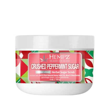 Crushed Peppermint Sugar Herbal Body Sugar Scrub - Limited Edition-Hempz