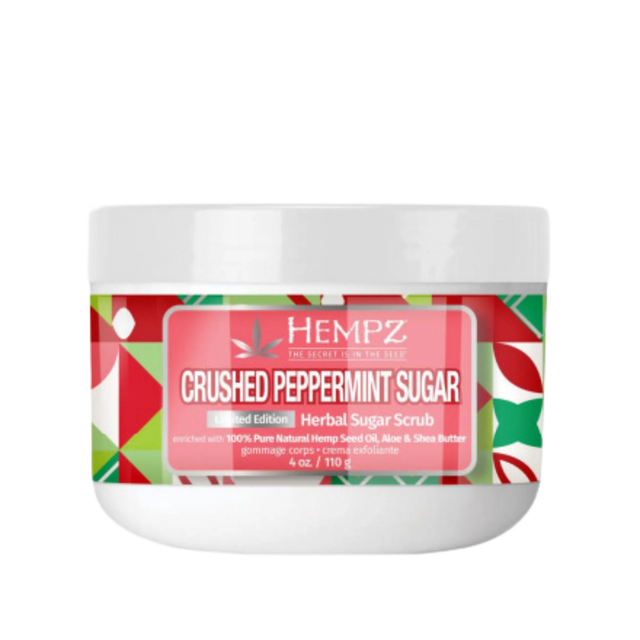 Crushed Peppermint Sugar Herbal Body Sugar Scrub - Limited Edition-Hempz