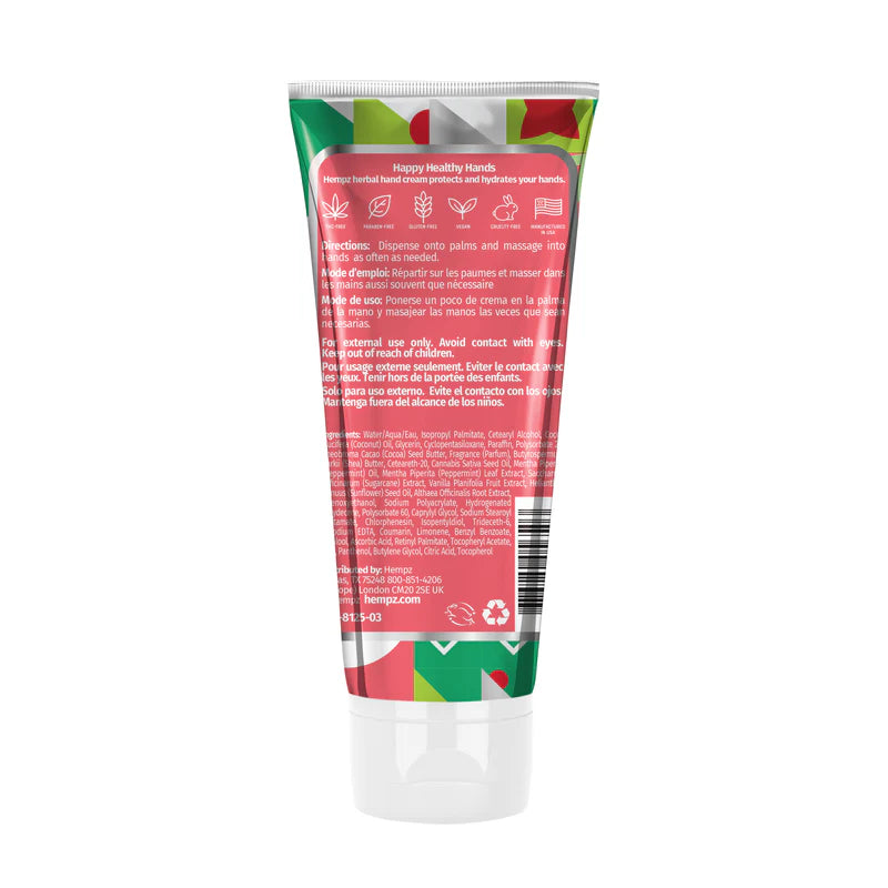 Crushed Peppermint Sugar Herbal Hand Cream - Limited Edition-Hempz