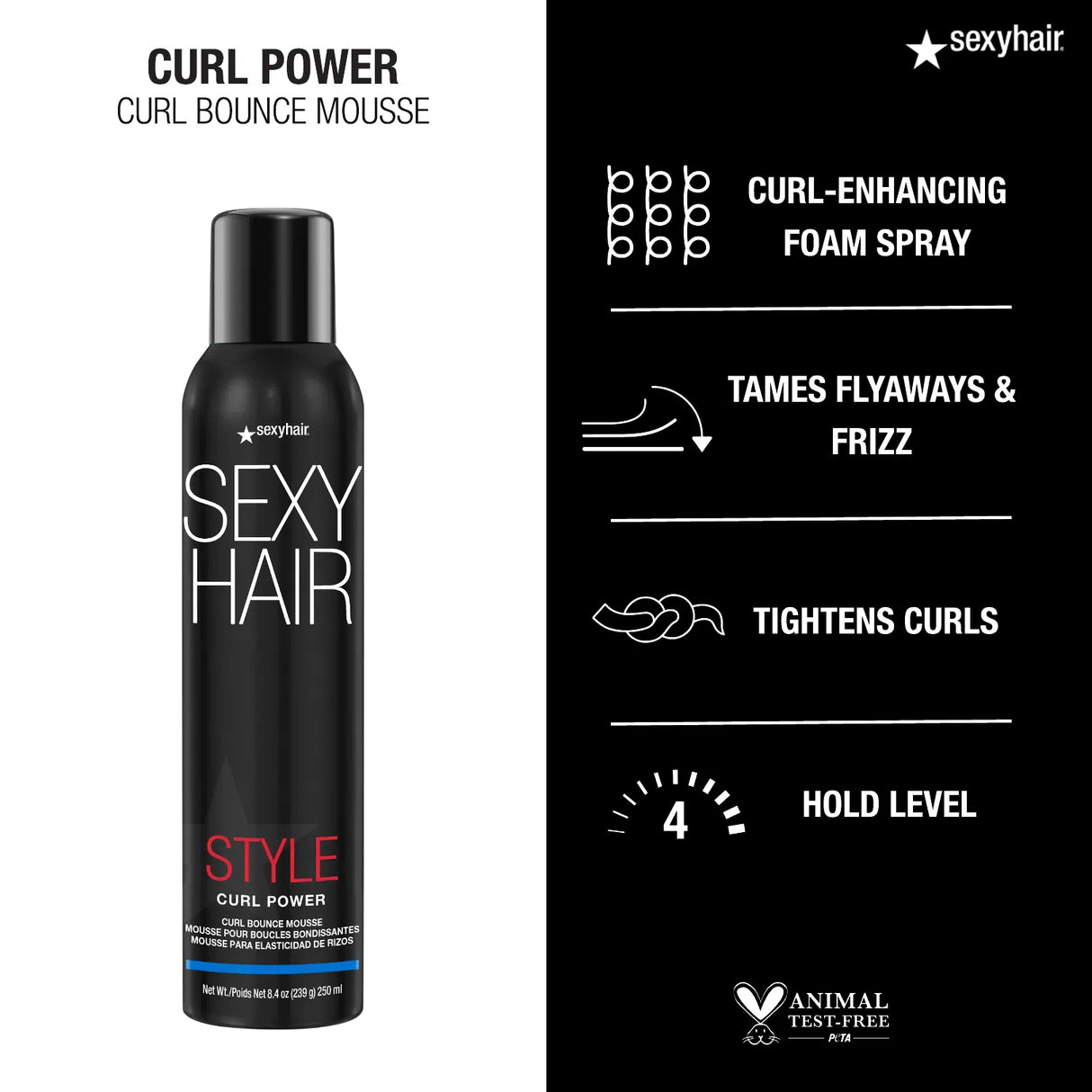 Curl Power Curl Bounce Mousse-Sexy Hair