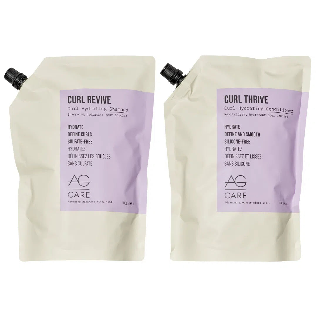 Curl Revive Shampoo + Curl Thrive Hydrating Conditioner 1L Duo-AG Care