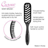 Curves Vent Brush-Cricket