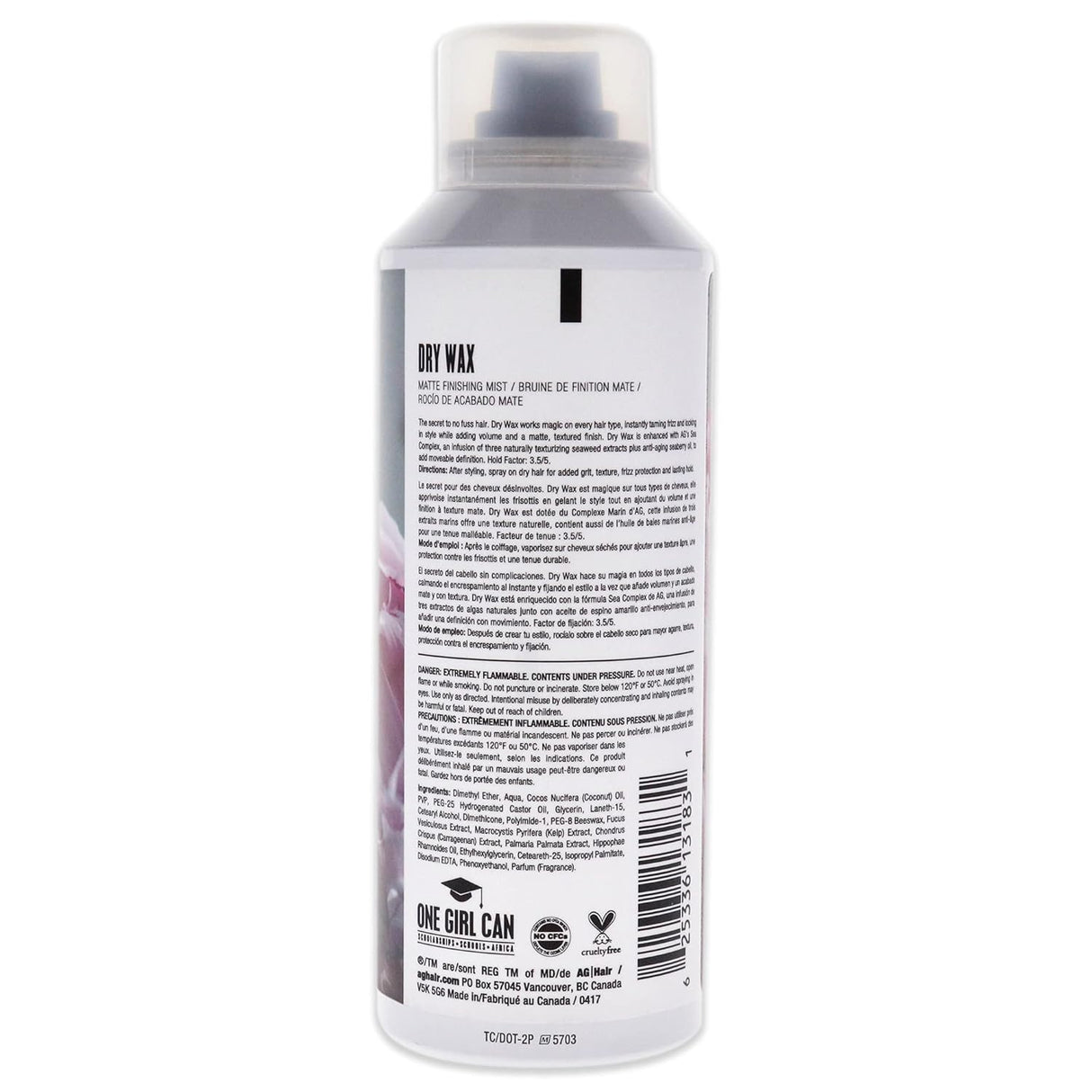 Dry Wax Matte Finishing Mist-AG Care