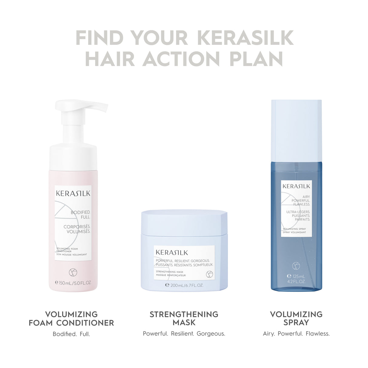 Essentials Volumizing Shampoo-Kerasilk