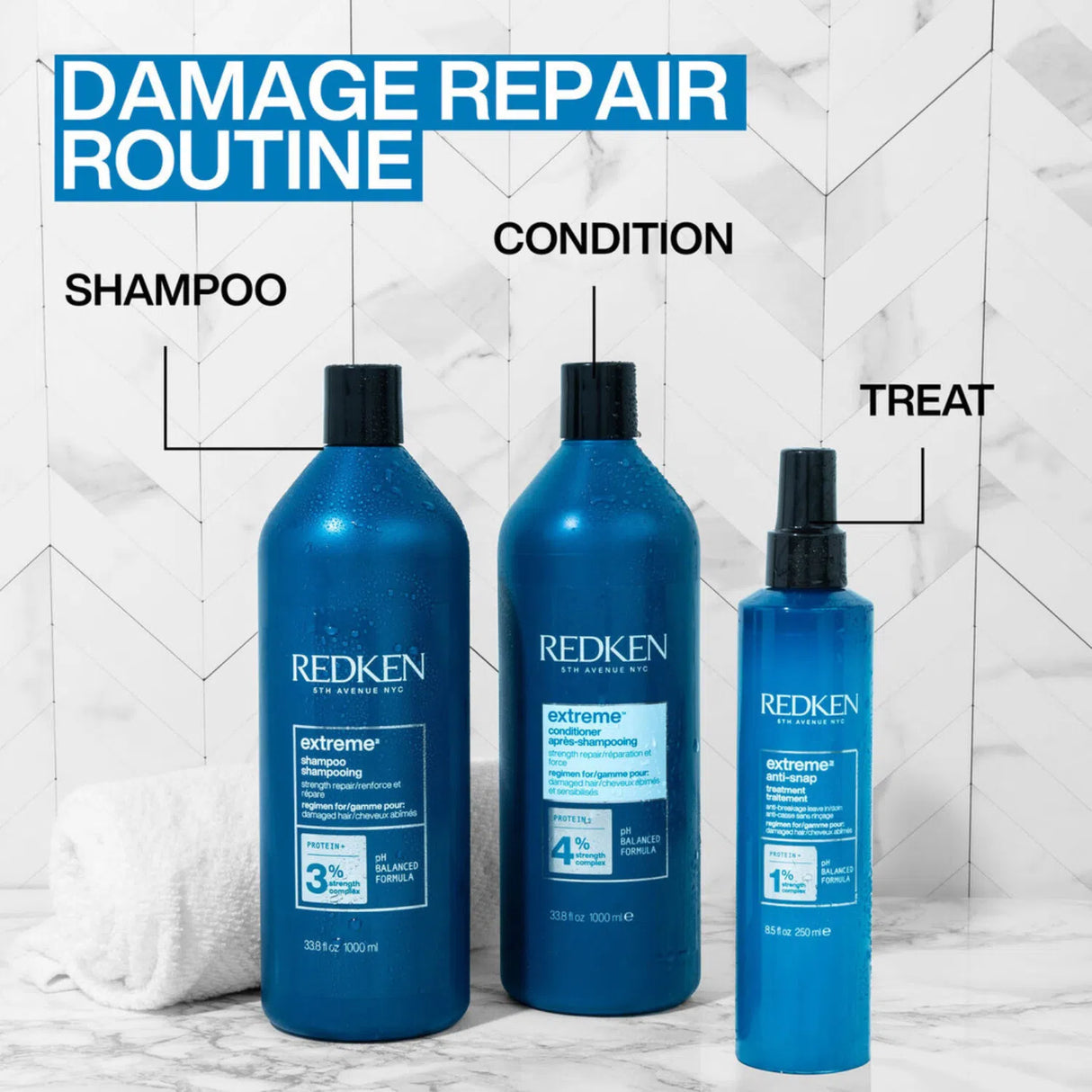 Extreme Shampoo + Conditioner 1L-Redken