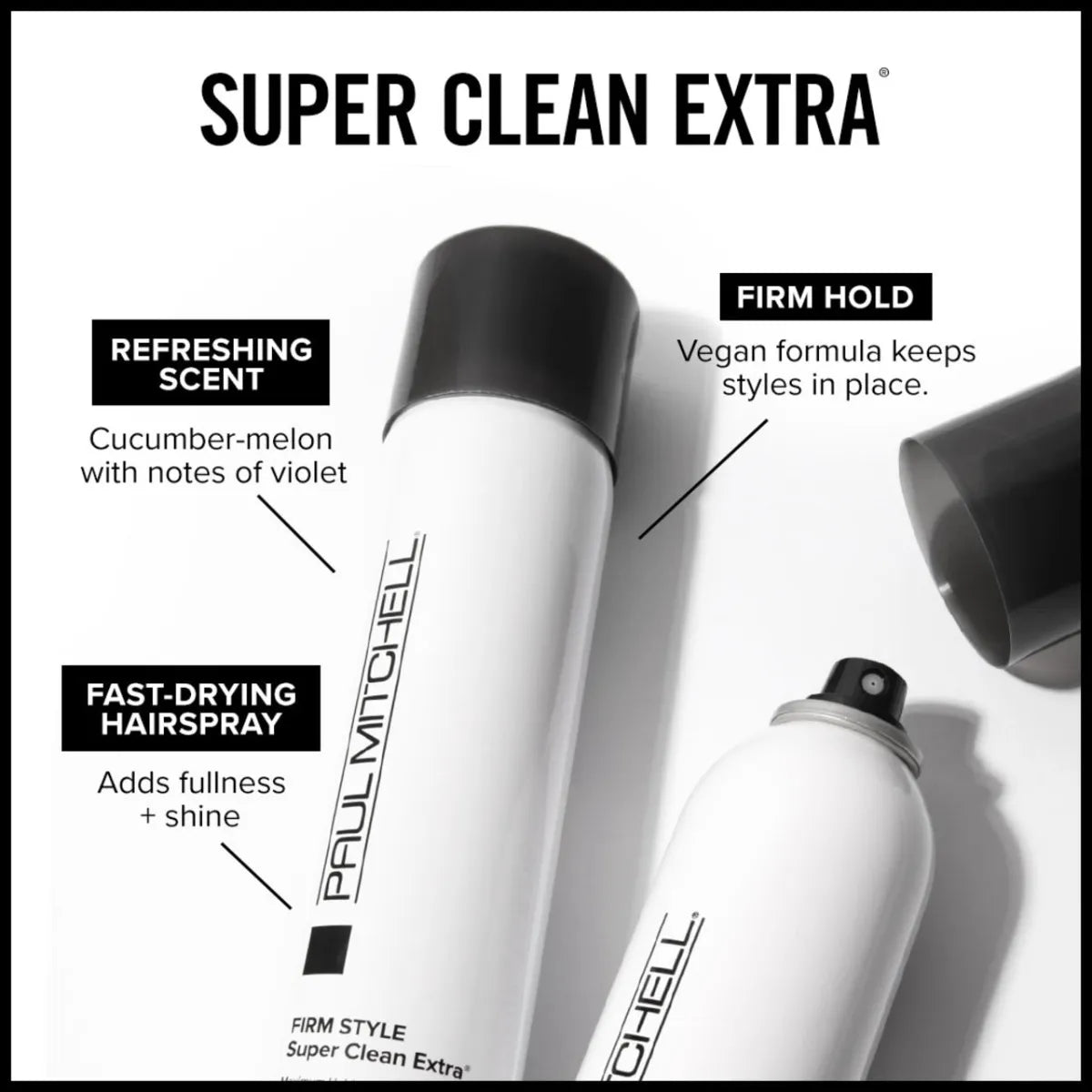 Firm Style Super Clean Extra Finishing Spray-Paul Mitchell