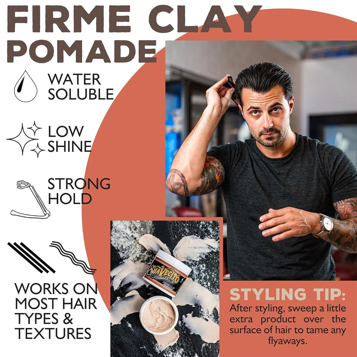 Firme Clay Pomade-Suavecito