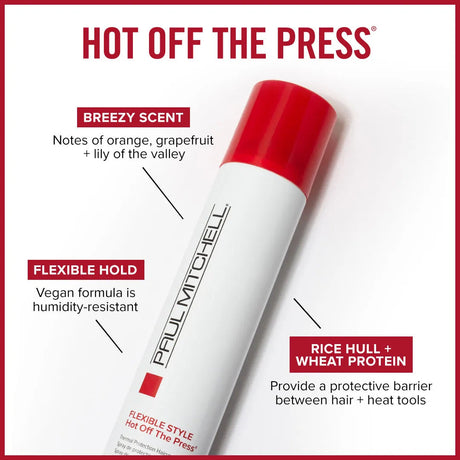 Flexible Style Hot Off the Press Thermal Protection Spray-Paul Mitchell