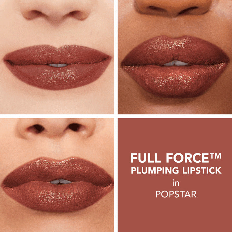 Full Force Plumping Lipstick - 90s Nudes-Buxom