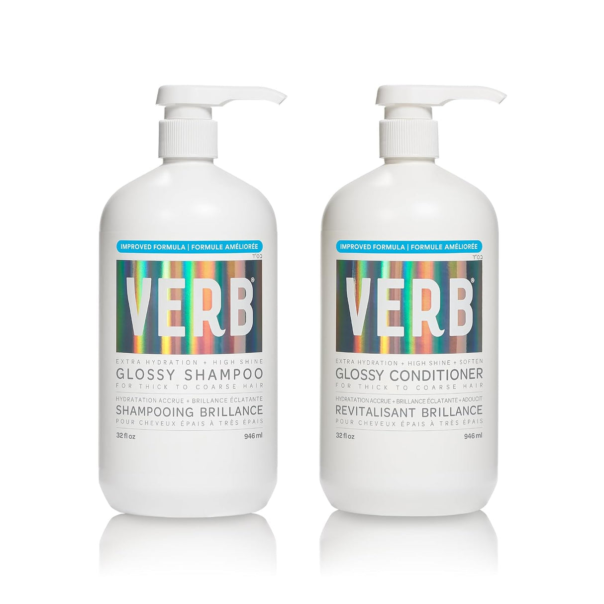 Glossy Shampoo + Conditioner 946mL Duo-Verb