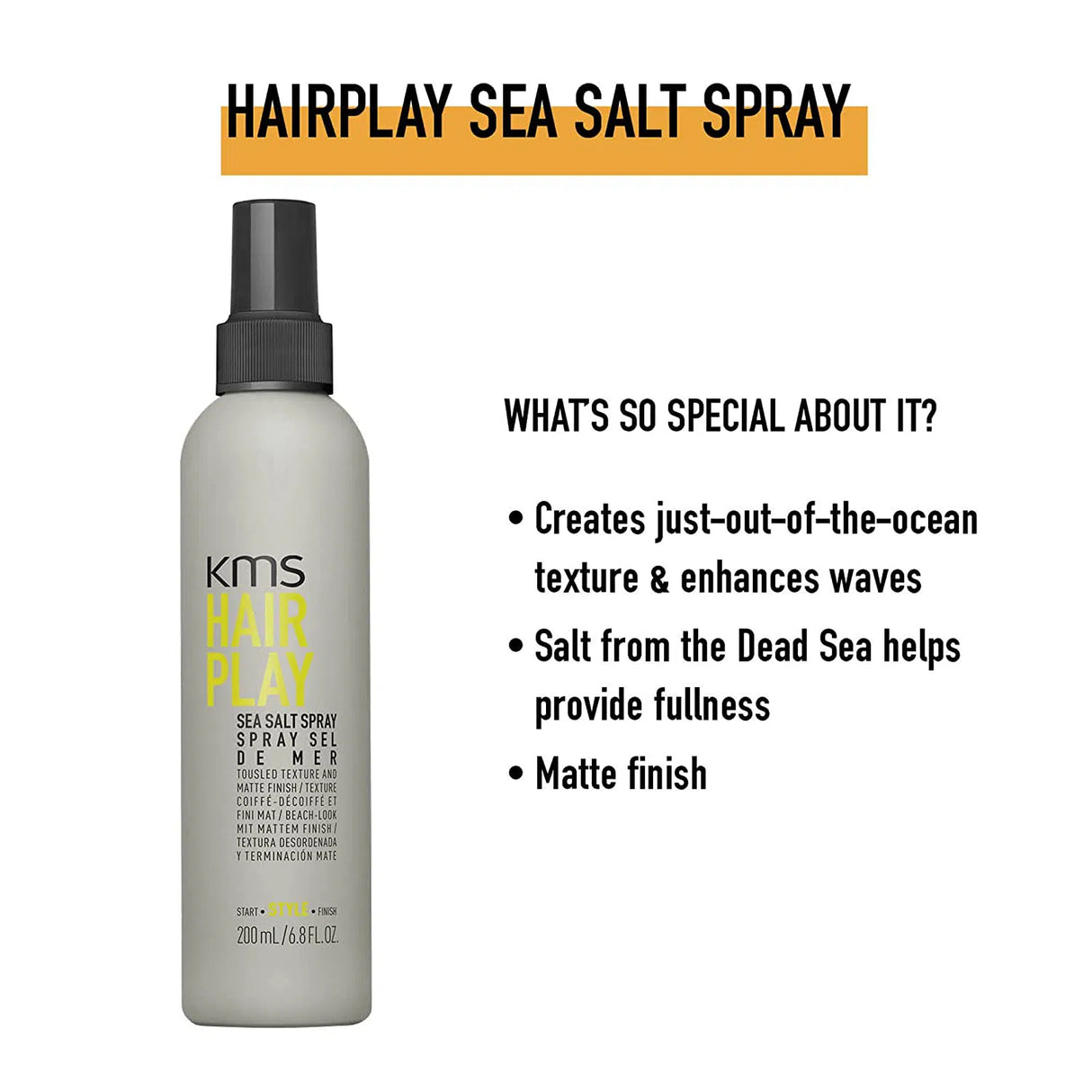 Hairplay Sea Salt Spray-KMS