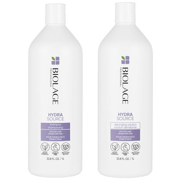 HydraSource Shampoo + Conditioner Duo 1L-Biolage