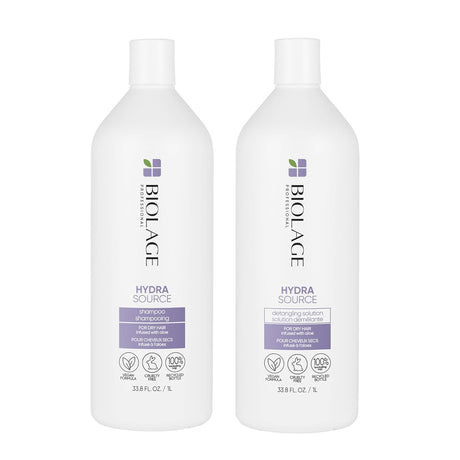 HydraSource Shampoo + Conditioner Duo 1L-Biolage