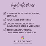 Hydrate Sheer Shampoo + Conditioner 1L Duo-Pureology