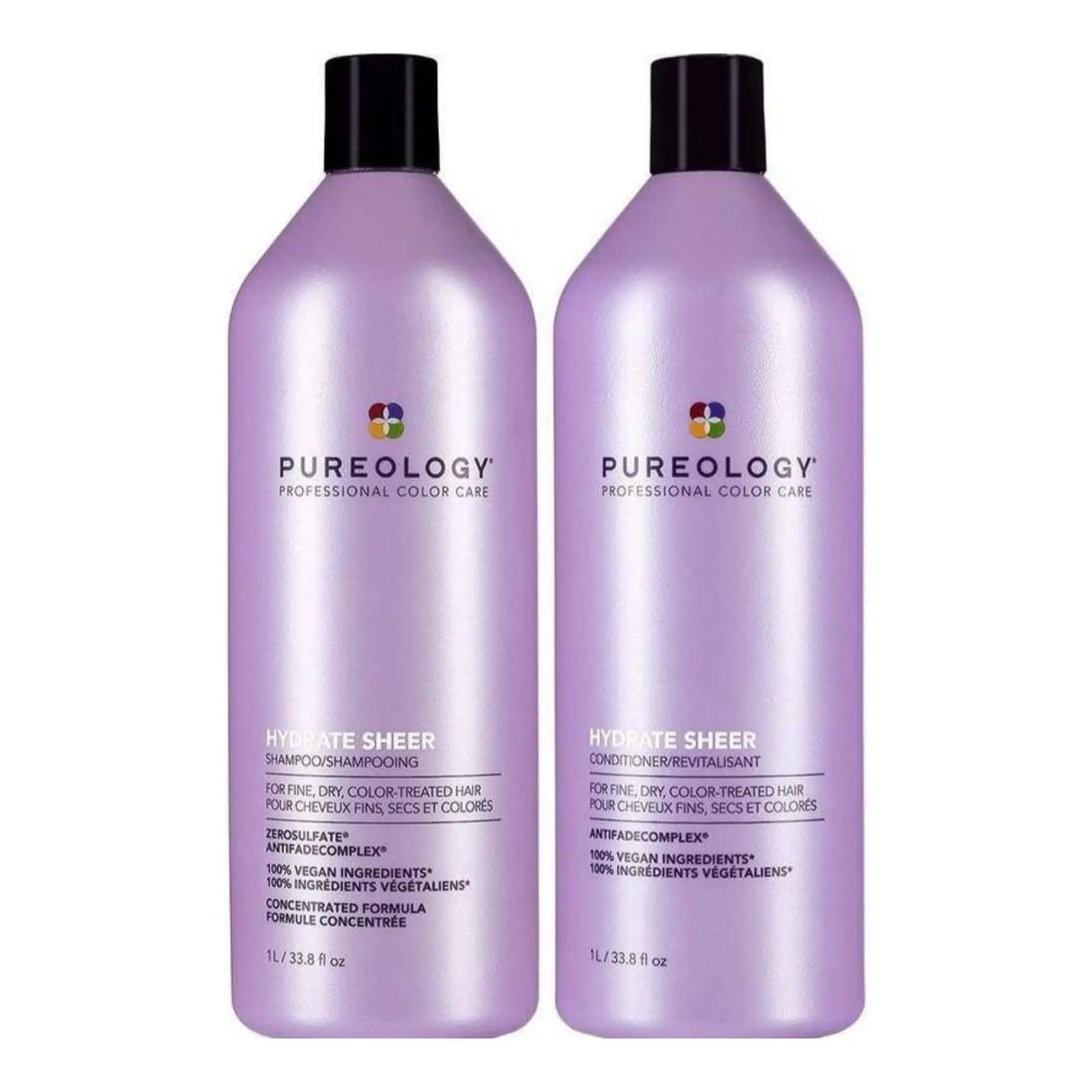 Hydrate Sheer Shampoo + Conditioner 1L Duo-Pureology