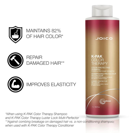 K-PAK Color Therapy Shampoo + Conditioner 1L Duo-Joico