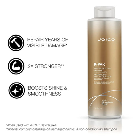 K-PAK Reconstructing Shampoo + Conditioner 1L Duo-Joico