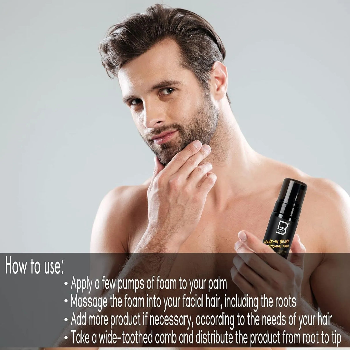 Leave In Beard Conditioning Foam-L3VEL3