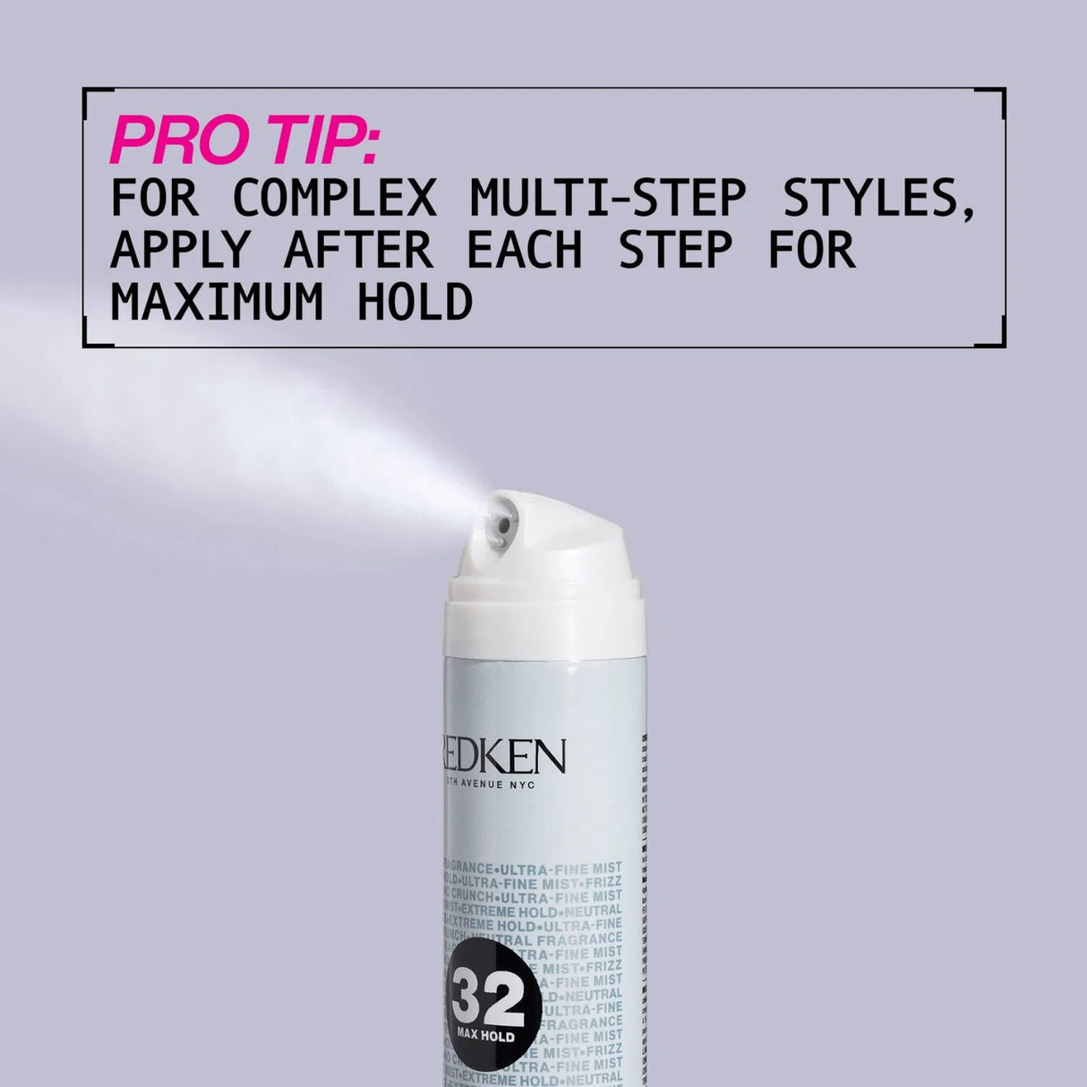 Max Hold Hairspray - Netural Fragrance-Redken