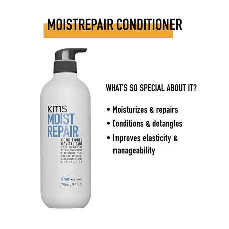 Moistrepair Shampoo + Conditioner 750ML Duo-KMS