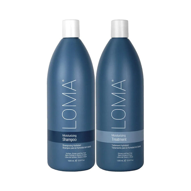 Moisturizing Shampoo + Moisturizing Treatment 1L Duo-LOMA