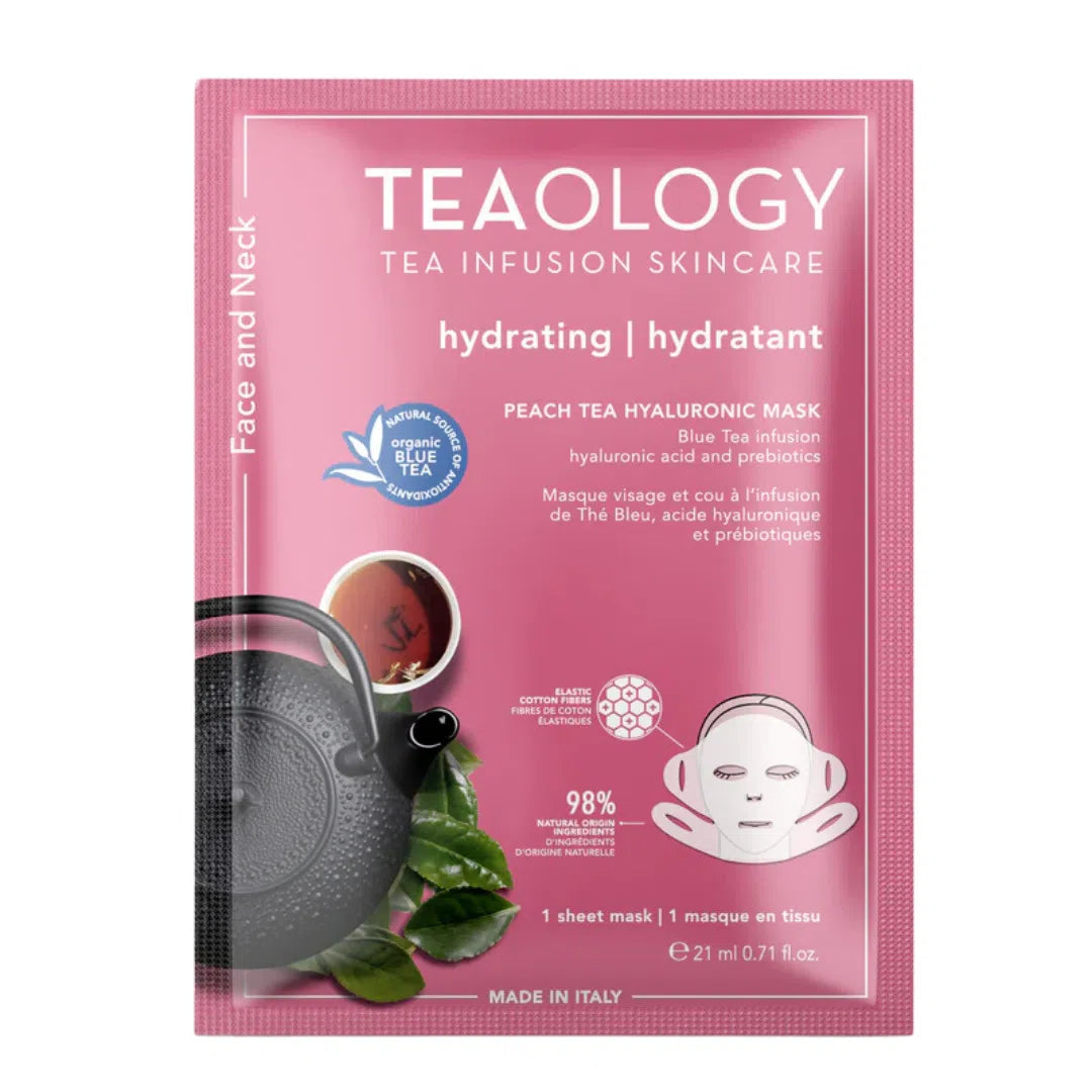 Peach Tea Hyaluronic Mask - Hydrating & Brightening-Teaology
