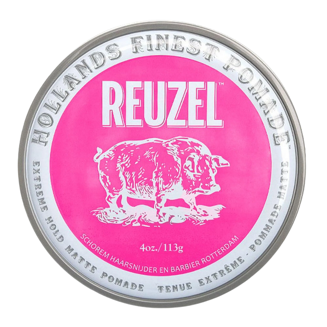 Pink Extreme Hold Matte Pomade - Limited Edition-Reuzel