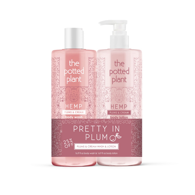 Plums & Cream Body Lotion & Body Wash Duo-The Potted Plant