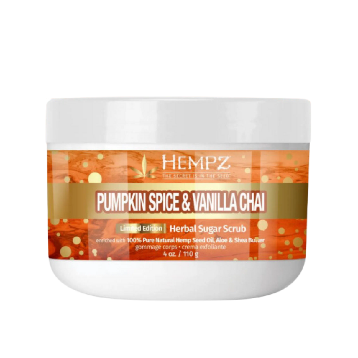 Pumpkin Spice & Vanilla Chai Body Sugar Scrub - Limited Edition-Hempz