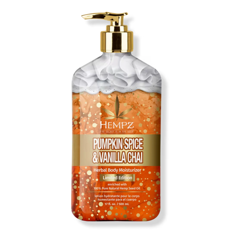 Pumpkin Spice & Vanilla Chai Herbal Body Moisturizer - Limited Edition-Hempz