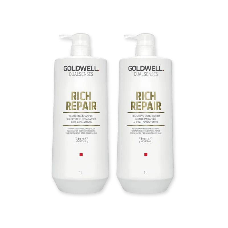 Rich Repair Shampoo + Conditioner 1L Duo-Goldwell
