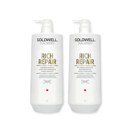 Rich Repair Shampoo + Conditioner 1L Duo-Goldwell