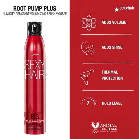 Root Pump Plus Volumizing Spray Mousse-Sexy Hair
