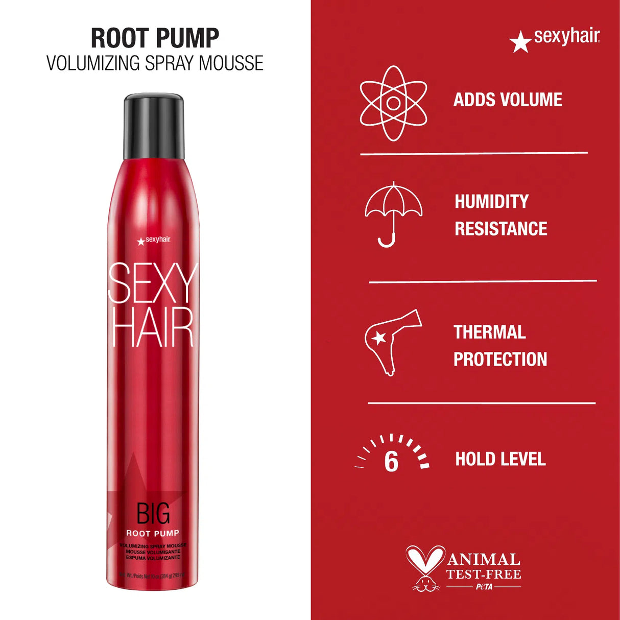 Root Pump Volumizing Spray Mousse-Sexy Hair