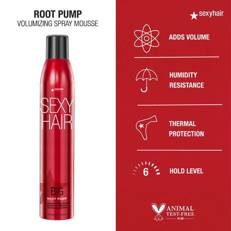 Root Pump Volumizing Spray Mousse-Sexy Hair