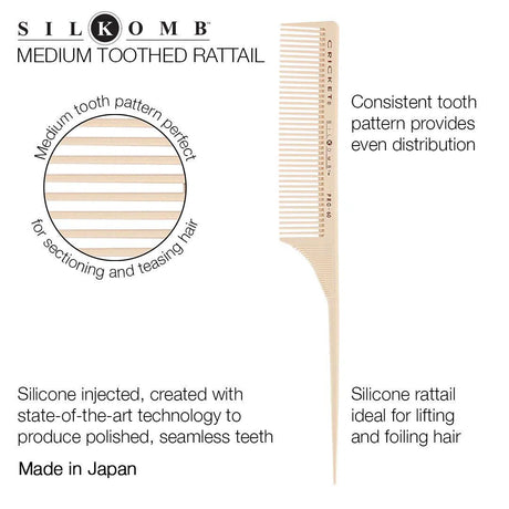 Silkomb Pro-60 Medium Toothed Rattail-Cricket