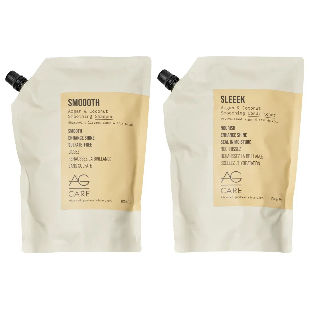 Smoooth Shampoo + Sleeek Conditioner 1L Duo-AG Care