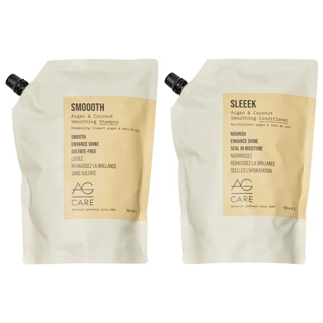 Smoooth Shampoo + Sleeek Conditioner 1L Duo-AG Care
