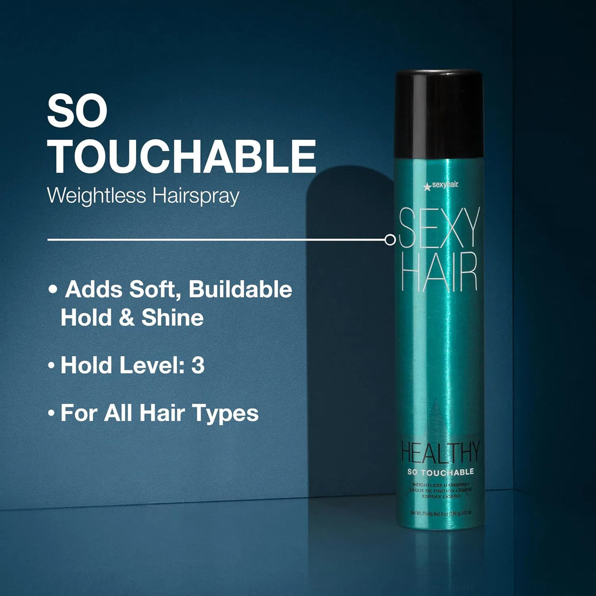 So Touchable Weightless Hairspray-Sexy Hair